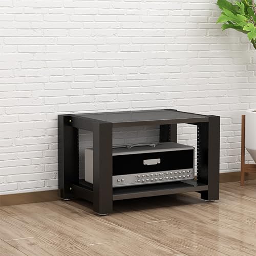 Soporte para Medios audiovisuales, gabinete para componentes estéreo, Torre de Audio, Centro de Entretenimiento de Esquina, gabinete para componentes de Video, Ideal para Reproductores de DV