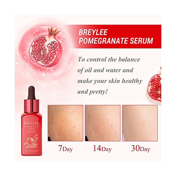 Hydrating-Serum-BRYELEE-Hydrating-Facial-Serum-Anti-oxidation-Pomegranate-Serum-Moisturizing-Serum-with-Red-Pomegranate-Extract-Hyaluronic-Acid-Refreshing-Serum-Routine-Skincare30ml-1-fl-oz BRYELEE Hydrating Facial Serum Anti-oxidation Pomegranate Serum