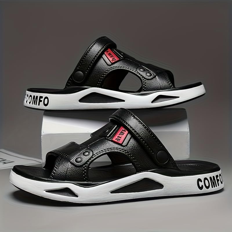 Men's Summer Slippers: Breathable Anti-Slip EVA for Beach & Indoor with Round-Top Casual Style2