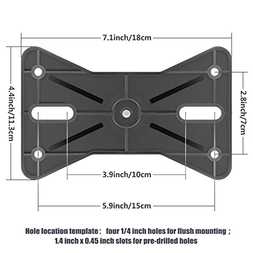 image for Neewer 2 Pack Exterior Speaker Mounting Bracket 1.4 inches/3.5 Centime