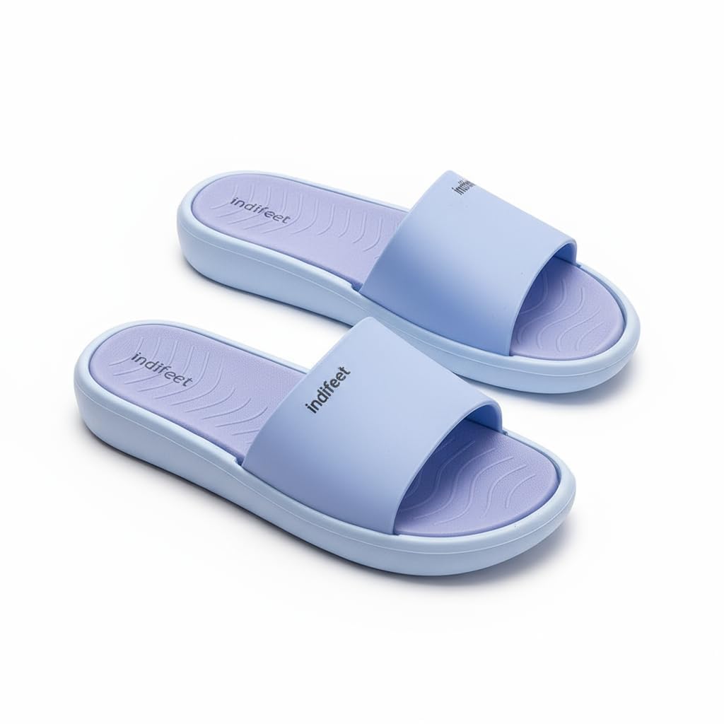 Sliders for Woman | Women Stylish Flat Slider Footwear | Daily Use Slippers | Ladies Latest Soft and Comfortable Flat Slide Foot Wear | Girls Casual Rubber Home Slipper | Women’s Rainy Slides-image-30