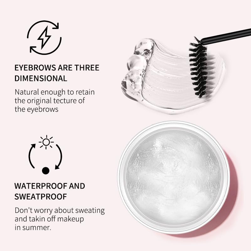 O'CHEAL Eyebrow Styling Gel 3D Feathery Wild Brow Wax Waterproof Long Lasting Easy To Wear Shaping Eyebrows Makeup Sculpt Soap Cosmetics