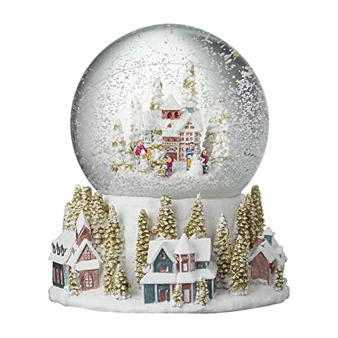 Large Snow Globe with Alpine Townscape Cover