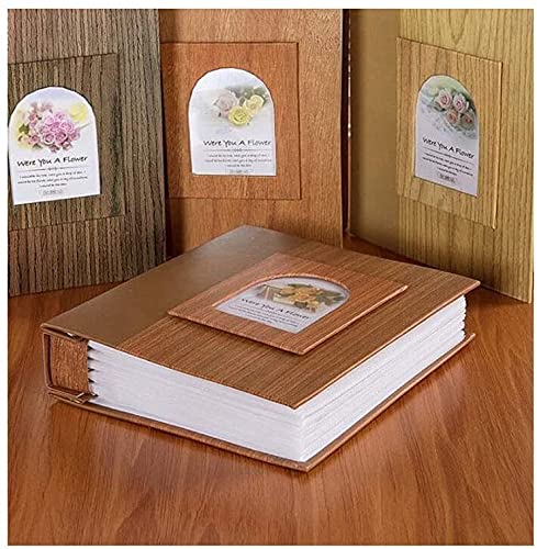 Álbum de Fotos, álbum de Fotos de 6 Pulgadas, álbum de graduación para Parejas y Estudiantes, clásico, con Vetas de Madera (Color: n.° 2)
