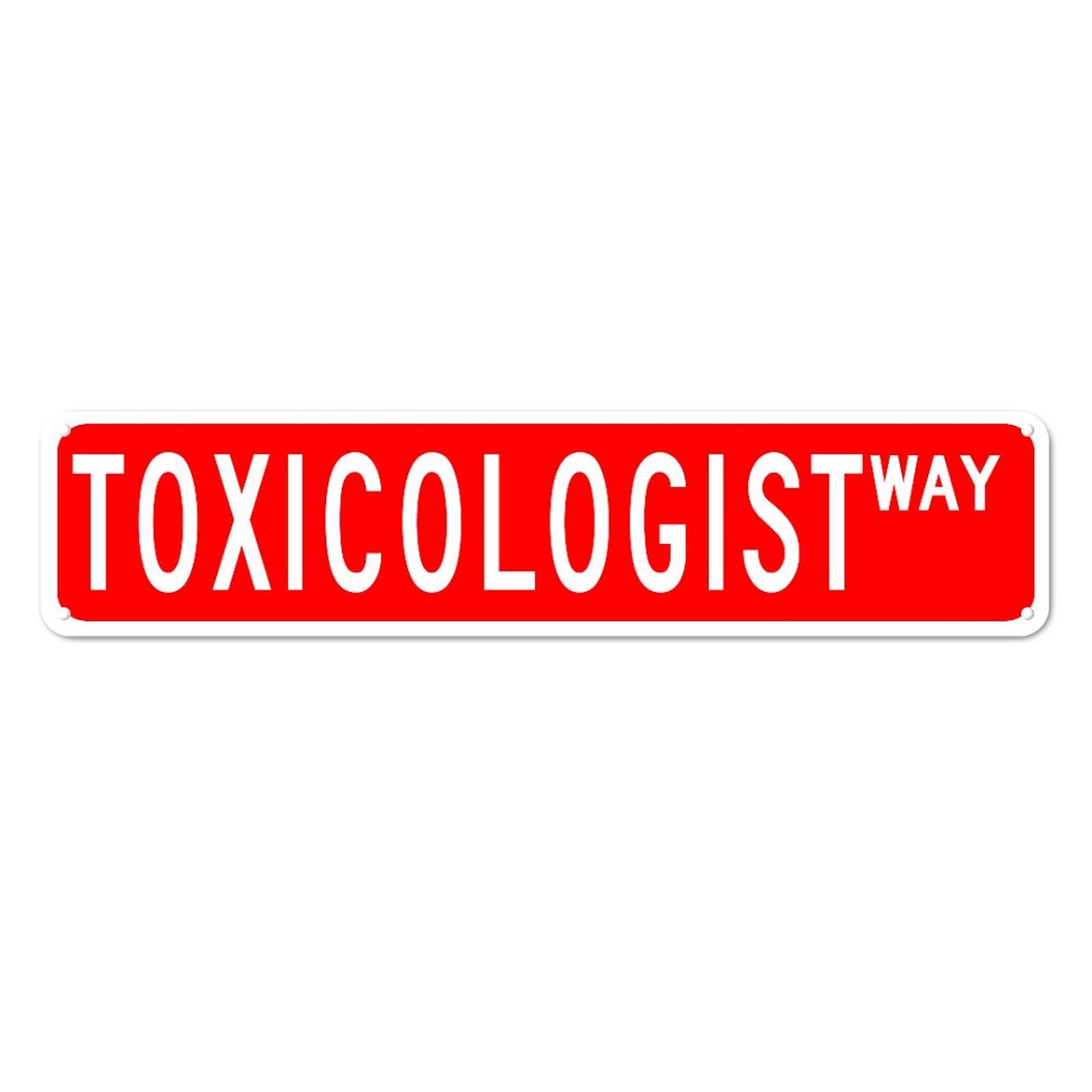 DTHNKL Metal Sign Toxicologist Way Vintage Retro Tin Art Plaque Aluminum for Home Bedroom Kitchen Restaurants Wall Yard Coffee Decor 4x16 Inch