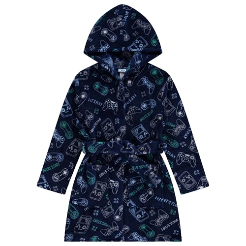 Boys' Ultimate Cozy Robe & Slipper Set in Dinosaur, Camo, and Flannel Styles! Perfect for Sizes 4-12, Make a Blast!2