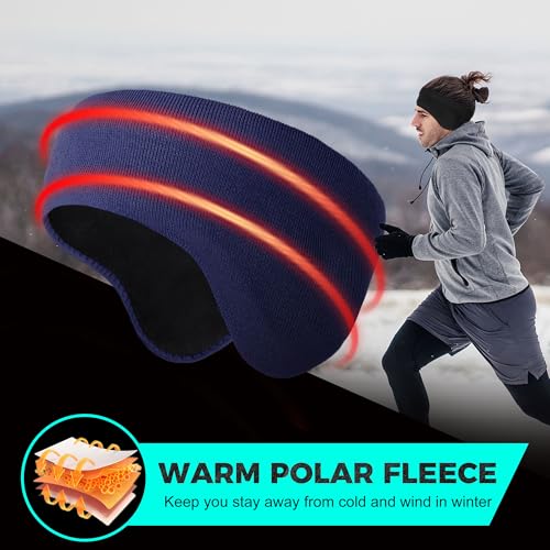 Image of WTACTFUL 1-2 Pack Ear Muffs Ear Warmers, Winter Extra Thick Fleece for Men
