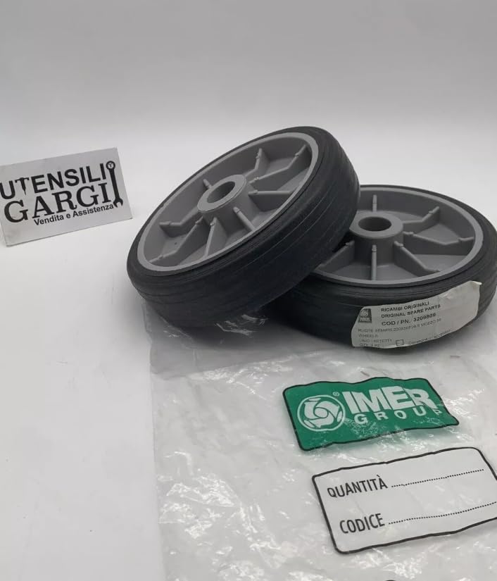 Paire de roues pour bétonnière IMER SYNTESI 140-160 -MESCOLATEUR SPIN 15 A - MIX 80