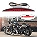 JMTBNO Motorrad Rücklicht LED Heckkotflügel Bremslicht Rotlicht 12V Kompatibel mit Breakout EFI FXSB CVO 2013-2017 Cruiser Bobber Chopper Custom (Rotes Objektiv)