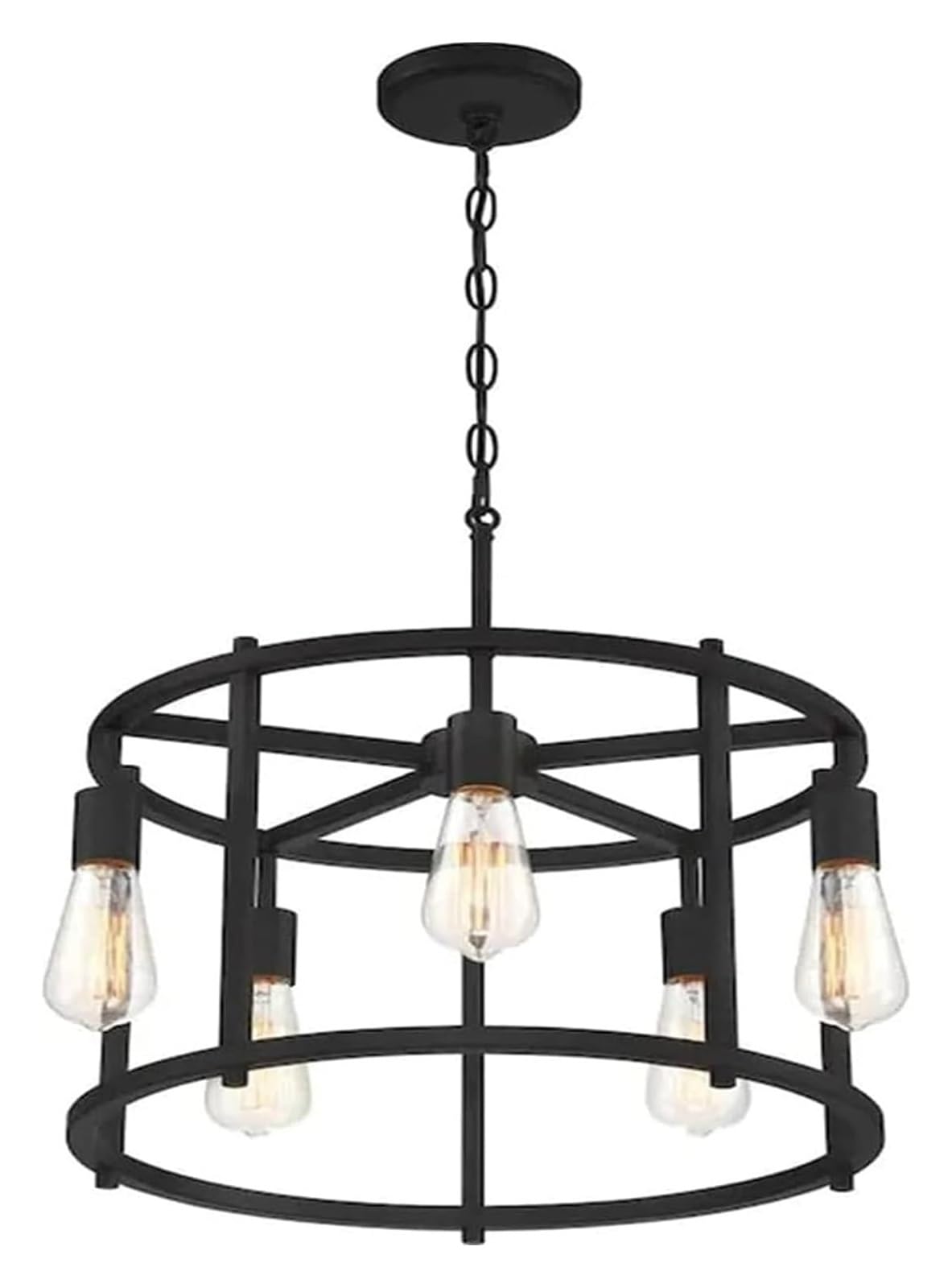 Lustre en roue de chariot de ferme pour illuminer votre salon rustique