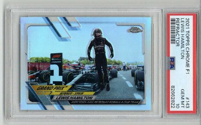 Amazon.com: 2021 TOPPS CHROME FORMULA 1 REFRACTOR LEWIS HAMILTON CARD PSA  10 LOW POP RARE : Collectibles & Fine Art