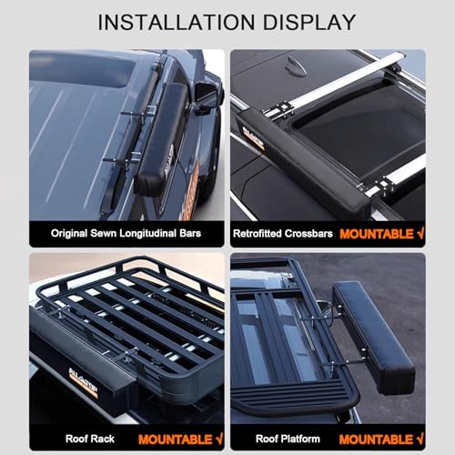 Miuxe Shower Tent Awning with Roof Car Awning Shower Room Privacy Shelter Bathroom Outdoor Camping Changing Room Portable Pop Up Car Side Instant Tents - Image 2