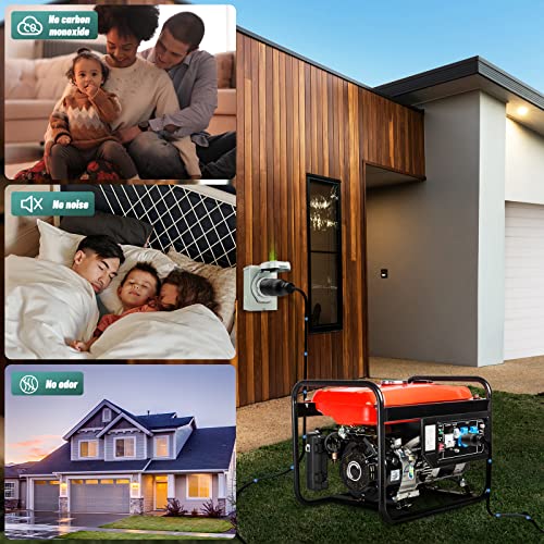 Shinepick 50 Amp Generator Power Inlet Box, Nema 3R Power Inlet Box,125/250V 12500W Outdoor Receptacle Generator Outlet For Outdoor,3 Prong Generator Cord Receptacle Transfer Switches Weatherproof #TOP6