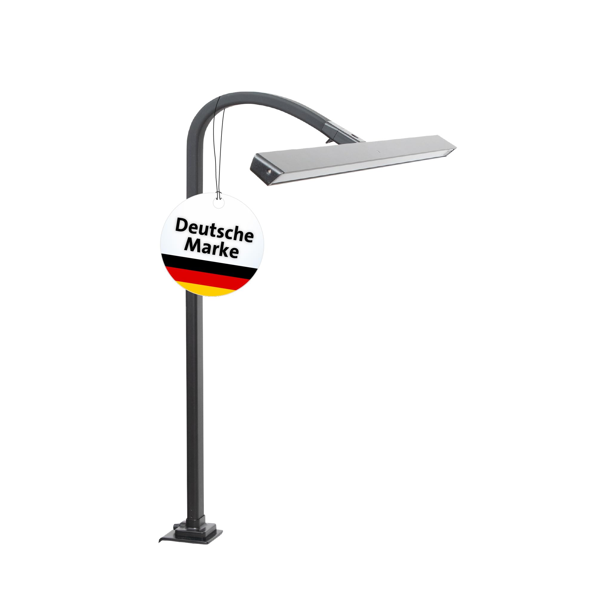 MAUL Monitorlampe LED MAULgate schwarz dimmbar mit Klemmfuß | angenehmes Arbeiten am Bildschirm, Touchfeld für schnelle Anpassung, flexible Ausrichtung, sicherer Halt an der Tischkante