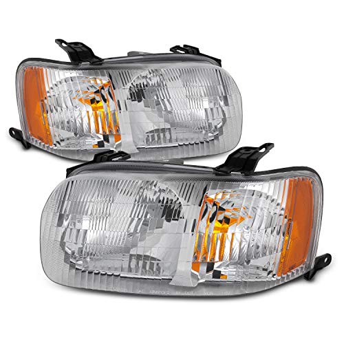 AKKON - For 2001 2002 2003 2004 Ford Escape OE Style Chrome Housing Headlight Assembly