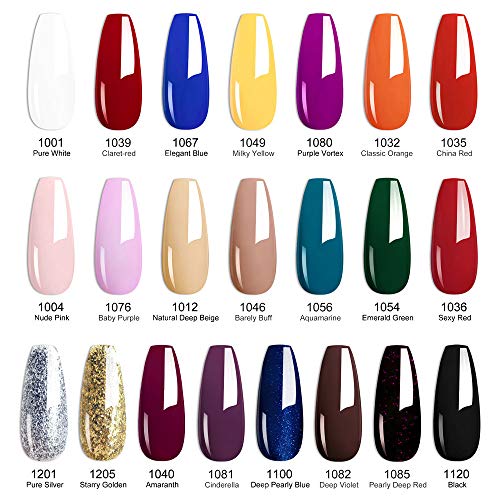 VENALISA Gel Nail Polish Uv Glitter Gel Nagellack UV Farbgel Soak off UV Lack for DIY at home (Schwarz) – Bild 4