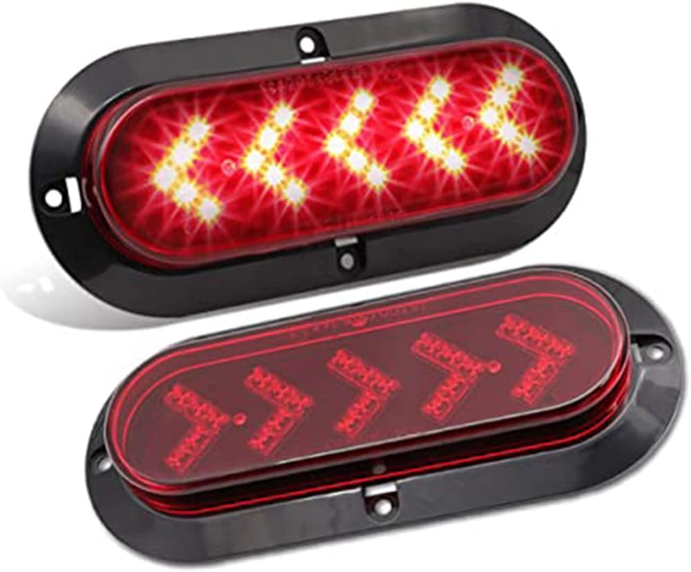 2Pcs Trailer Tail Light Sequential Arrow Stop Brake Light