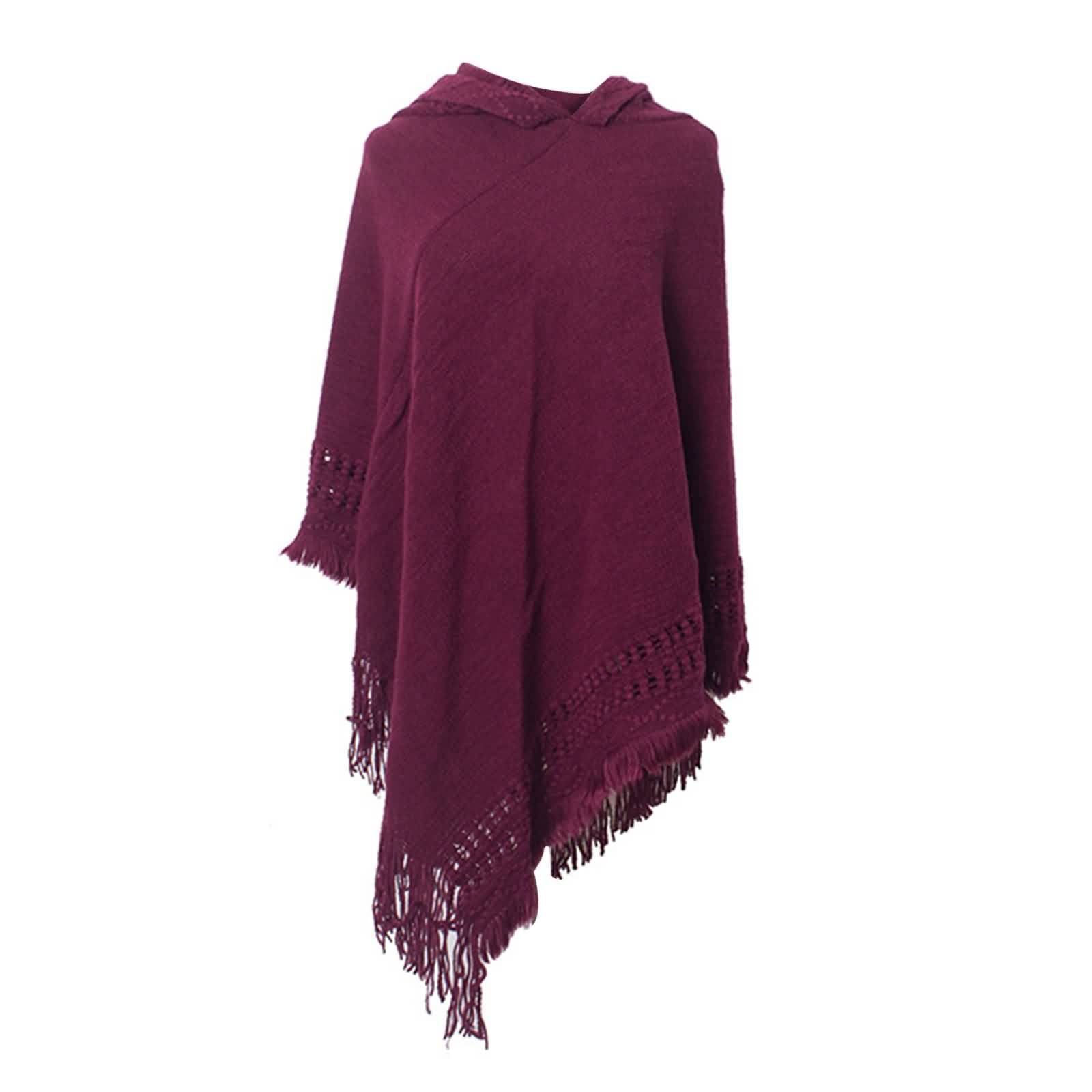 Bufanda de invierno para mujer, sensación de cachemira, bufanda de invierno suave, acrílico con capucha, accesorios de ropa cálida, regalo, Estilo 4