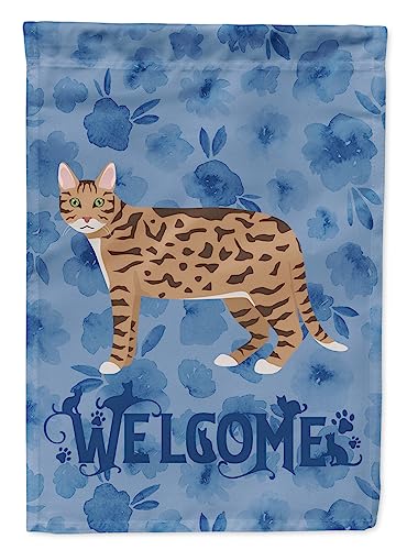 Drapeau de bienvenue chat S Caroline's Treasures CK4845GF multicolore