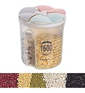 EYSOO Cereal Storage Container Airtight Food Storage Container BPA-free Plastic Grain Container R...
