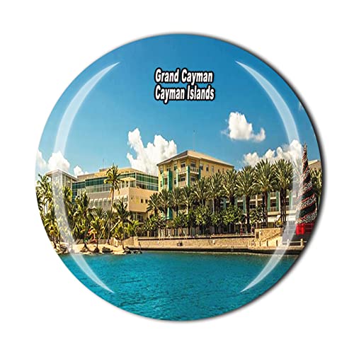 Grand Cayman Island 3D Fridge Magnet Souvenir Crystal Glass Magnet Travel Souvenir Collection Gift Home Kitchen Decoration