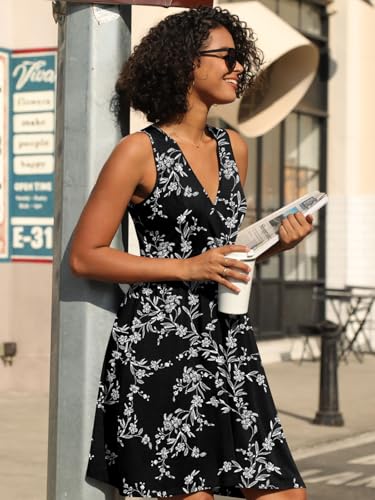 Image of CATHY 2026 Womens Casual Dress Summer Sleeveless Dresses V Neck Wrap Sexy Sundress with Pockets S-2XL