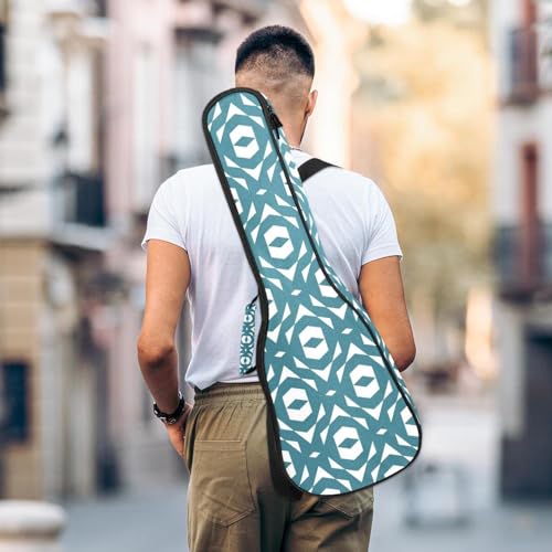 JRHEJTHH Housse imperméable durable pour ukulélé avec épaules réglables pour ukulélé de 53,3 cm, 58,4 cm, 61 cm, rembourrage épais, motifs géométriques élégants – Vert, Multicolore., - Les Beatles, Paul McCartney, John Lennon, RIngo Starr, George Harrison JRHEJTHH Housse imperméable durable pour ukulélé avec épaules réglables pour ukulélé de 53,3 cm, 58,4 cm, 61 cm, rembourrage épais, motifs géométriques élégants – Vert, Multicolore., – Image 6