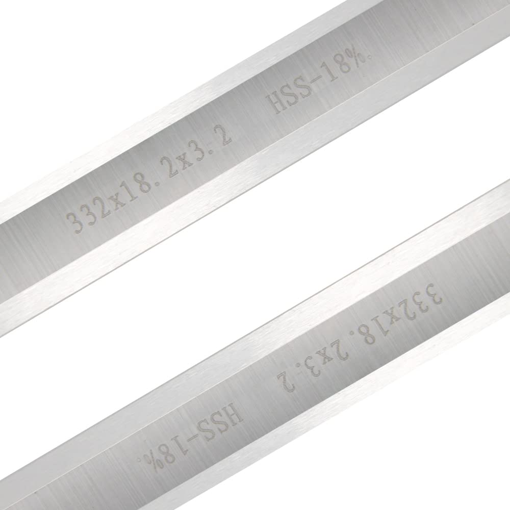 2 sztuk/zestaw ostrze strugarki HSS 332 x 18,2 x 3,2 mm grubość stali szybkotnącej podwójne ostrza strugarki do narzędzi do obróbki drewna RBI 812