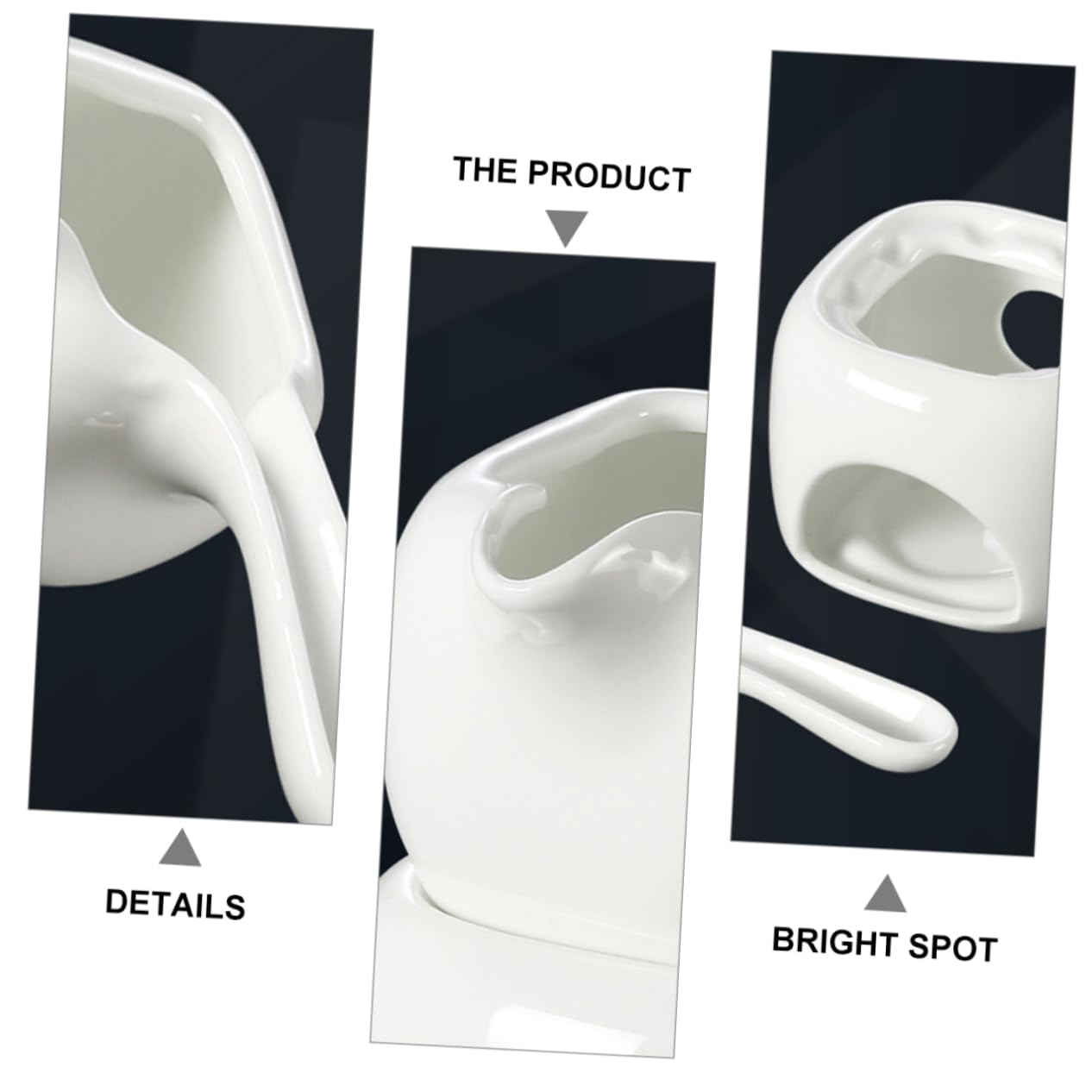 NAMOARLY Ceramic Chocolate Melting Pot with Stand for Cheese Butter and Desserts for Home Bakery and Outdoor Events Sturdy and Design for Easy Melting