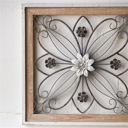 Tableau Fleuri Bois et Métal : Solution Déco pour Murs Vides et Blancs