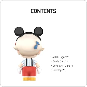 Amazon.co.jp: POP MART MEGA JUST DIMOO 400% Mickey Mouse : おもちゃ