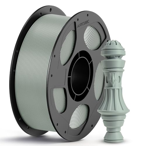 Image of ANYCUBIC PLA Plus (PLA+), 3D Printer Filament 1.75mm, High Toughness 3D Printing Filament, Dimensional Accuracy + /- 0.02mm, Print with Most FDM 3D Printers, 1KG Reusable Spool, Grey