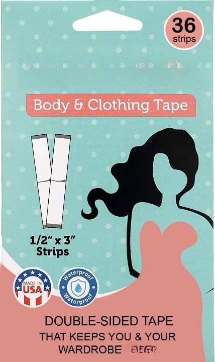 WENGTY 36 PCS Women Fashion Double Sided Tape for Clothes Fashion Dressing Tape/Invisible Double-sided Body Tape, Clothing Bra Strip, Bikini Tape for Women, Body Clothing Stickers-picture-13