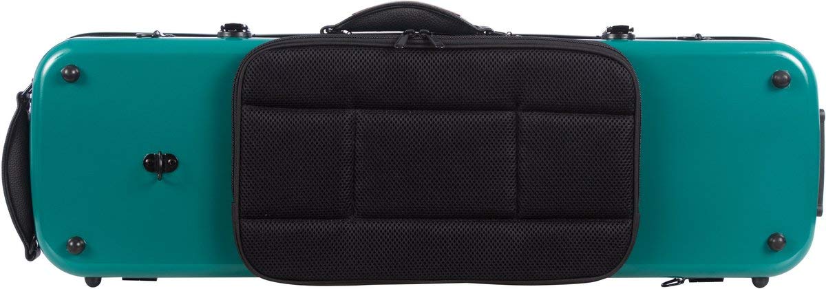 Geigenkoffer Glasfaser Oblong 4/4 green - navy blue M-Case