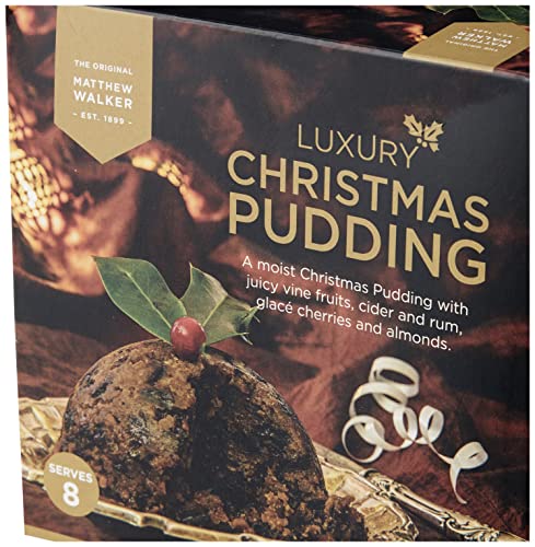 Matthew Walker Traditioneller britischer Luxus Weihnachtspudding 907g (Luxury Christmas Pudding)