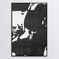 Framed Canvas Wall Art Black and White Style Canvas Prints Home Artwork Decoration for Living Room,Bedroom - 16x24 inches