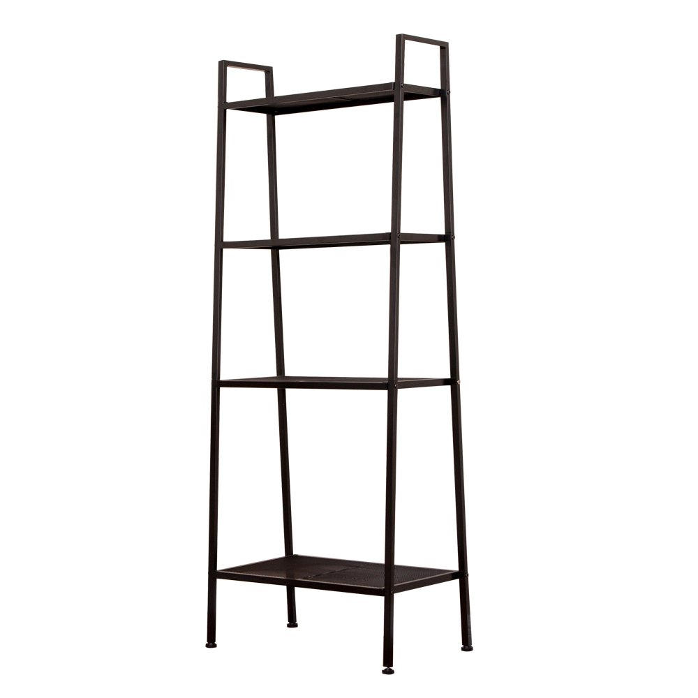 Bookshelf Rack 4 Tier Vintage Bookcase Shelf Storage Organizer Modern Wood Look Accent Furniture Home Office