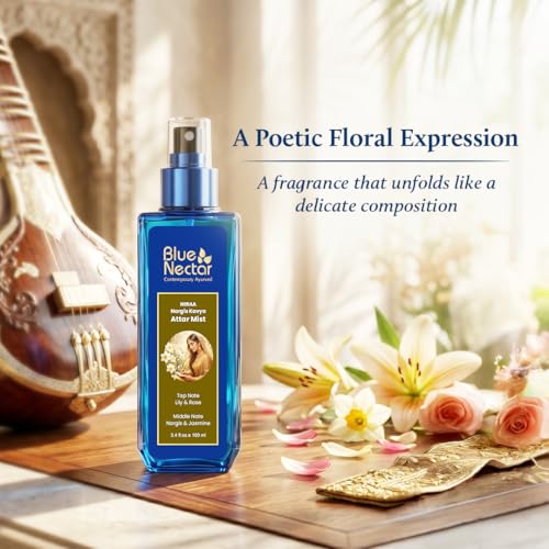Image of Blue Nectar Wild Nargis Body Mist for Women and Men | Refreshing Body Mist for Summer | Long Lasting 100% Natural Body Spray for Hydrating Skin (100ml, Pack of 2)
