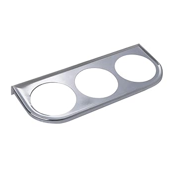 Big Shoppe AutoMeter Triple Gauge Mounting Panel Bracket Under Dash Mount Holder Sliver