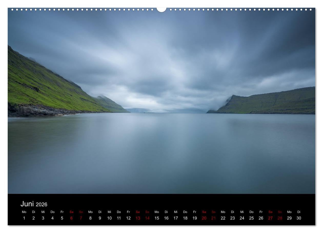 Färöer - Naturwunder im Nordatlantik (hochwertiger Premium Wandkalender 2026 DIN A2 quer), Kunstdruck in Hochglanz: Atemberaubende Inselwelt im Nordatlantik