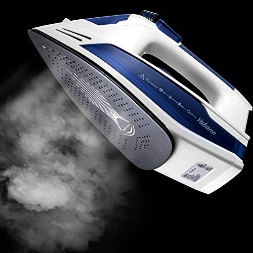 Yabano Steam Iron, Professional Iron for Clothes with Non-Stick Soleplate, Anti-Drip, 3 Way