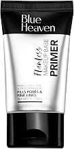 Blue Heaven Flawless Makeup Base Primer | Smooth & Long-Lasting | Pores & Fine Line Minimizer for Face | Silk Matte Finish | Non-Greasy & Oil-Free | Silicon Gel-Based Infused with Aloe Extracts | 30gm