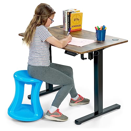 Image of Simplay3 American Home Live Fit Active Balance Chair, 17 inch Stool for Adults and Teens- Ergonomic Office Desk Chair with Rock, Wobble, Tilt Motion for Learning, Work and Study, Sky Blue