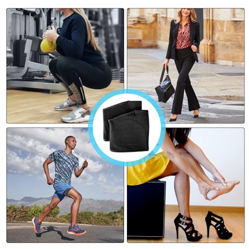 Image of 2 Pairs Metatarsal Pads Women and Men, Fabric Metatarsal Pads with Gel Pads, Metatarsalgia Insoles Provides Relief for Sesamoiditis, Metatarsalgia, Morton's Neuroma Metatarsal Gel Pads (S, Black)