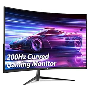 Z-Edge 27-inch Curved Gaming Monitor 16:9 1920×1080 200/144Hz 1ms Frameless LED Gaming Monitor, UG27 AMD Freesync Premium Display Port HDMI Built-in Speakers