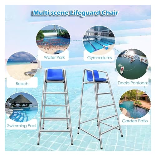 Silla Salvavidas para Piscina Acero Inoxidable 120 cm miniatura 7