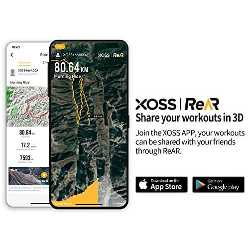 XOSS G+ Bike Computer with Vortex Snesor & Heart Rate Monitor, Bike