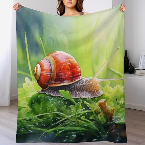 Couverture escargots douce et moelleuse grand plaid quatre saisons