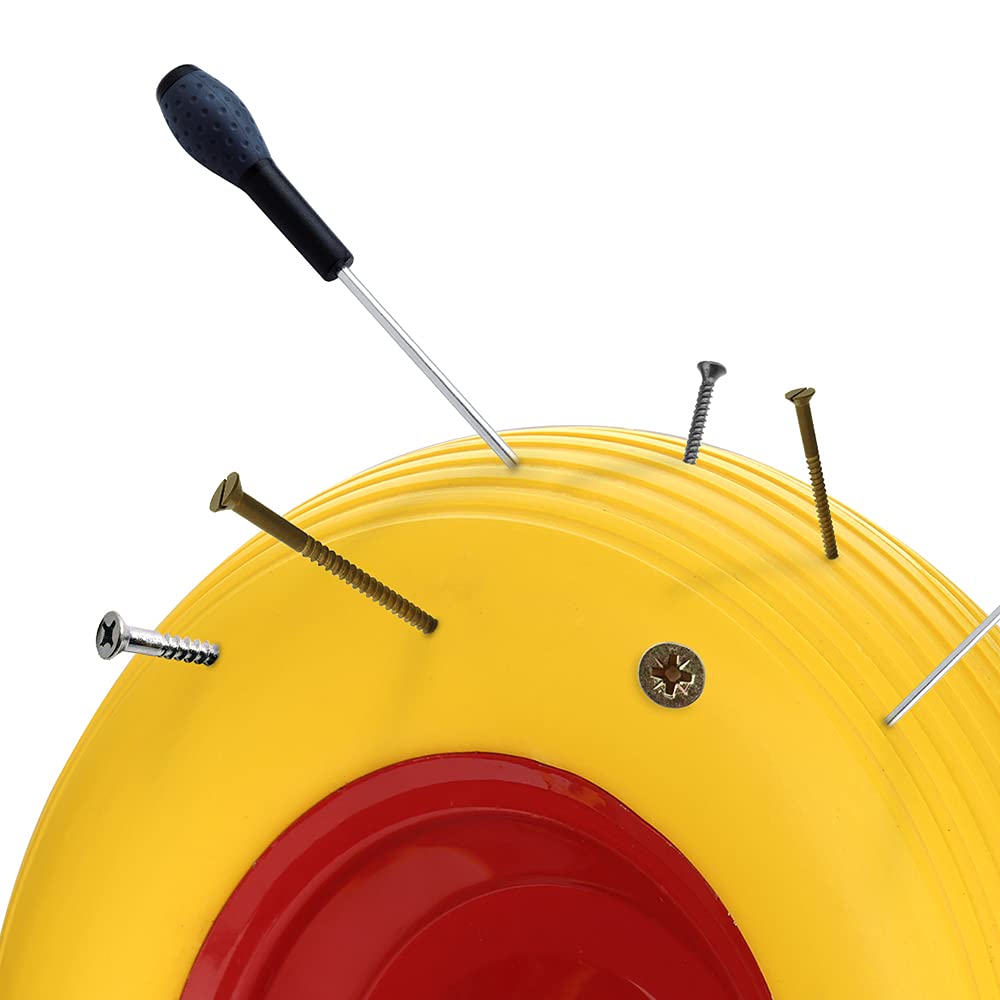 4x Schubkarrenrad Vollgummireifen mit Achse 4.80 4.00-8 Ø 390mm 95mm Metallfelge Gummirad, pannensicher, 200 kg Tragkraft Ersatzrad, Reifen gelb-rot, für Gartenkarren