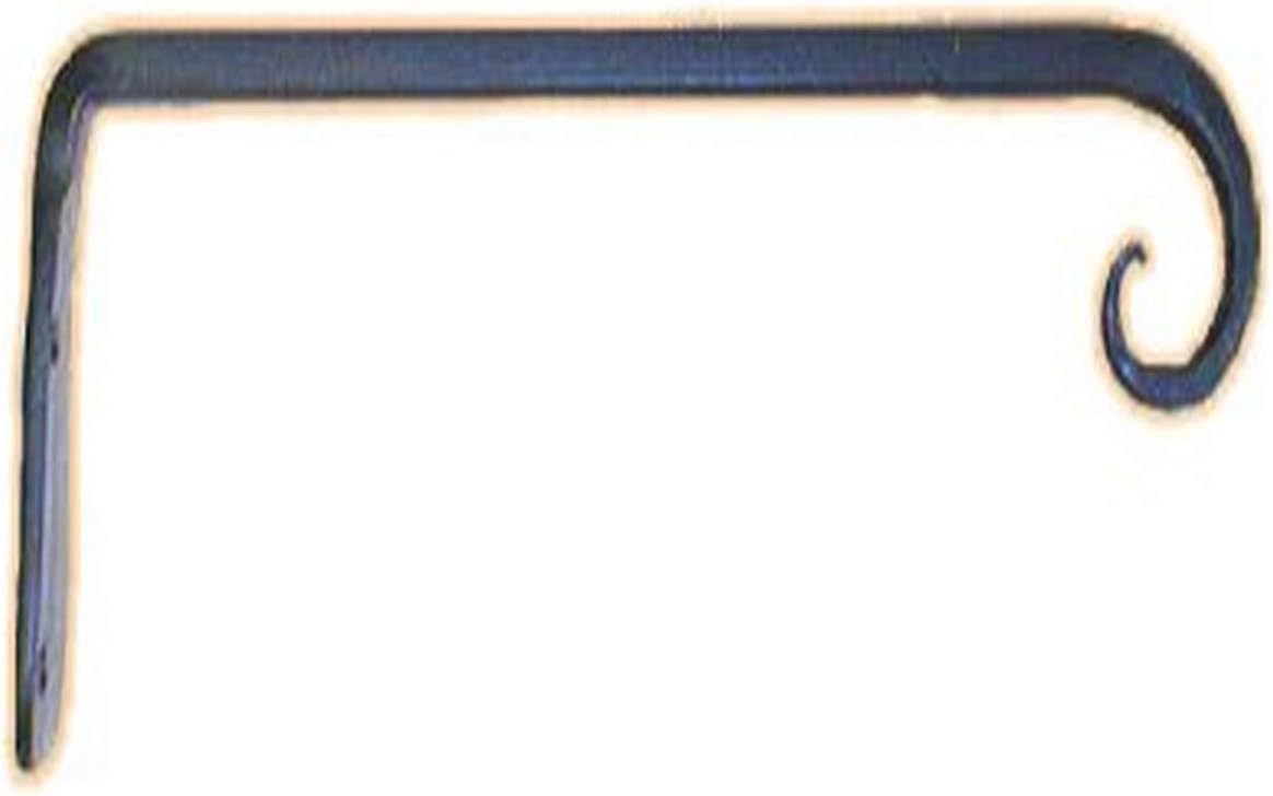 T90 Downturn Hook with Straight Hanger, Black, 10-Inch